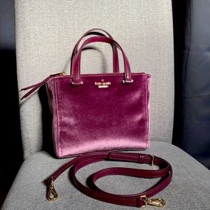 Kate Spade Purple Velvet Purse
